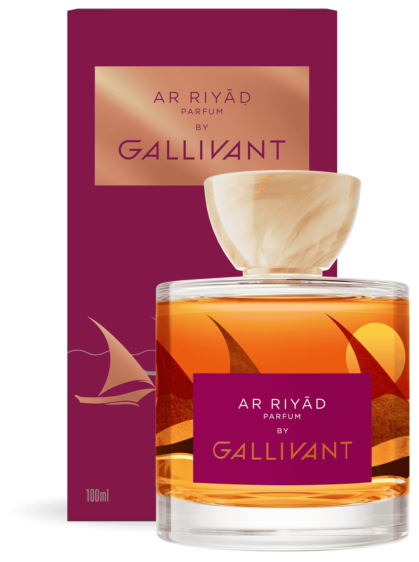 Ar Riyad niche fragrance in bottle with box